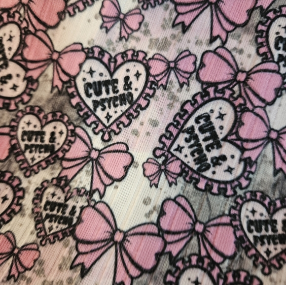 Beautiful handmade pink top heart sequin bell bottom ruffle outfit - Picture 6 of 7